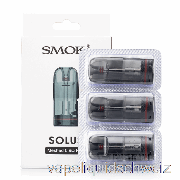 Smok Solus Ersatz-Pods 0,9 Ohm Mesh-Pods Vape Ohne Nikotin